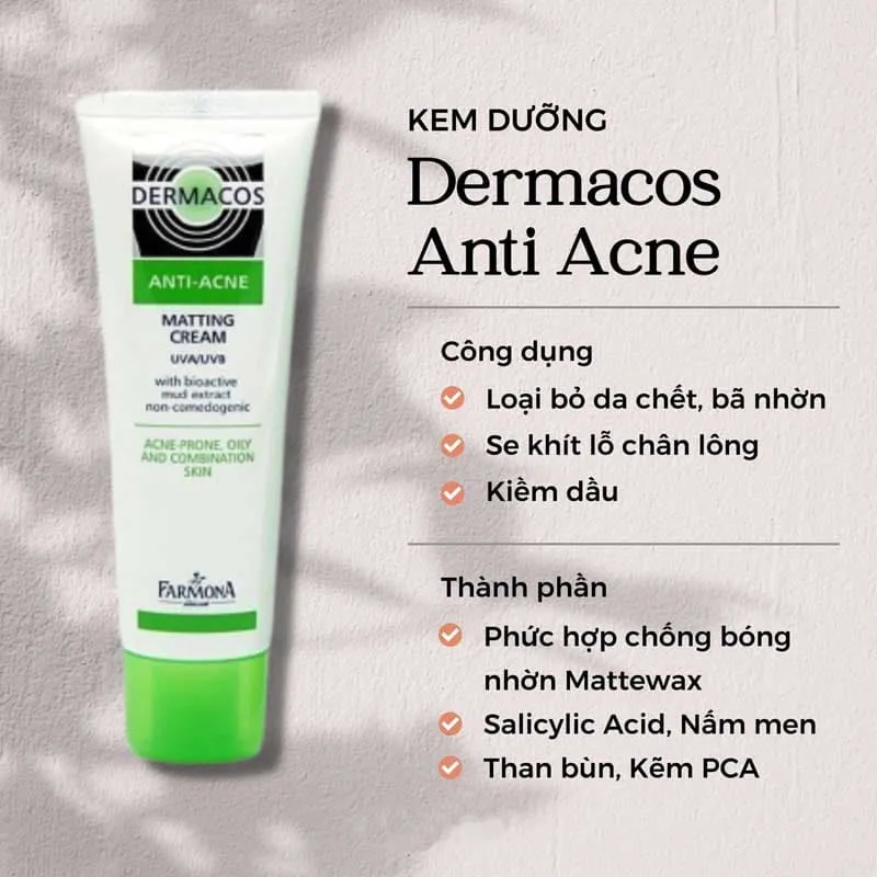 Kem Trị Mụn Dermacos Anti Acne Là Gì